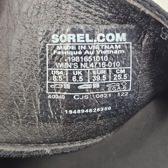 SOREL Black & Punch Pink Roaming Sport Women Sandal Slides 8 5 - Picture 8 of 8